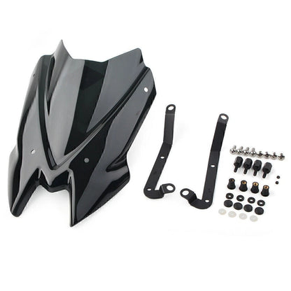 Black Windshield for Kawasaki Z650 (2020–Present)