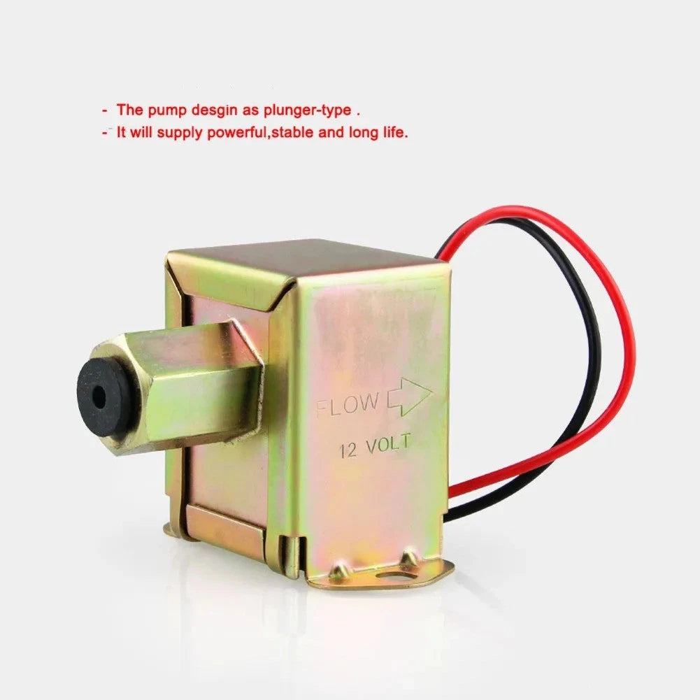 Electric Inline Fuel Pump for Car (Metallic Shell)