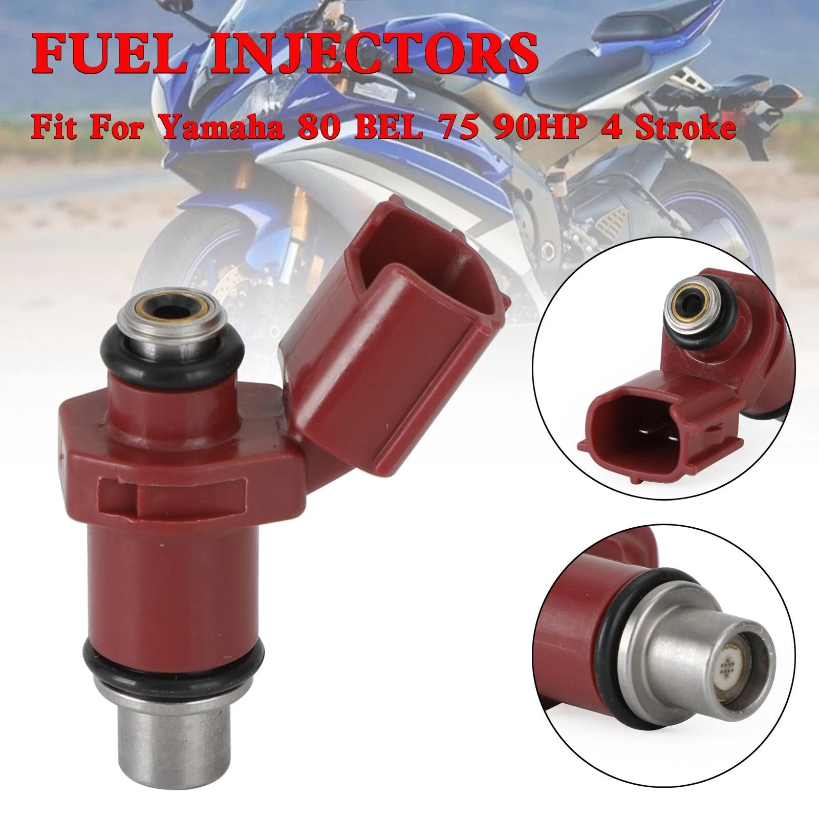 Fuel Injector 160CC 6D8-13761-00-00 for Yamaha Outboard 80BEL (1990–1999)
