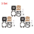 Set of 3 Carburetor Diaphragm Repair Parts for Chainsaw 4500 5200 5800
