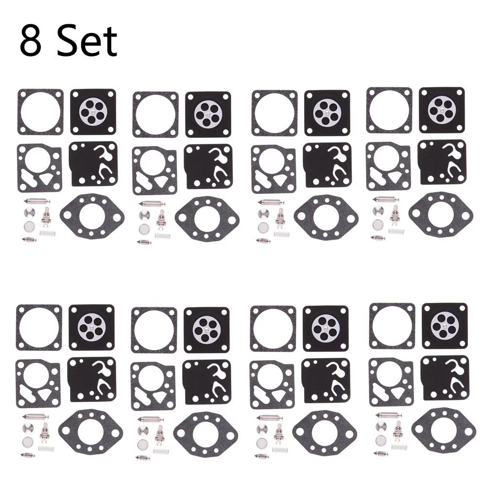 Set of 8 Carburetor Kits for Stihl 020 024 028 (RK-13HU RK-14HU)