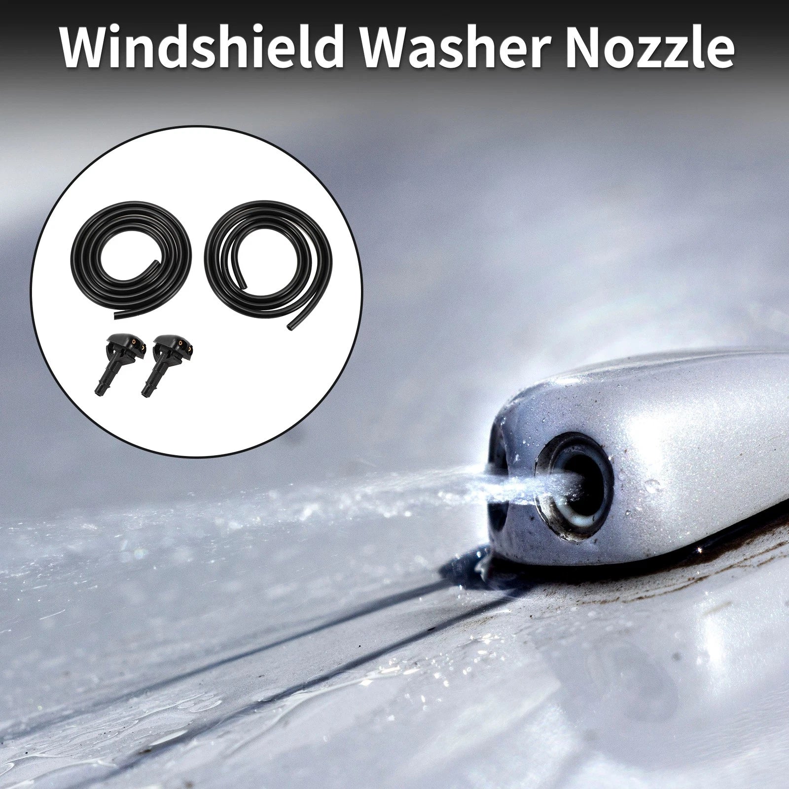 Windshield Washer Nozzle With Hose Replacement for Mitsubishi (1991–2019)