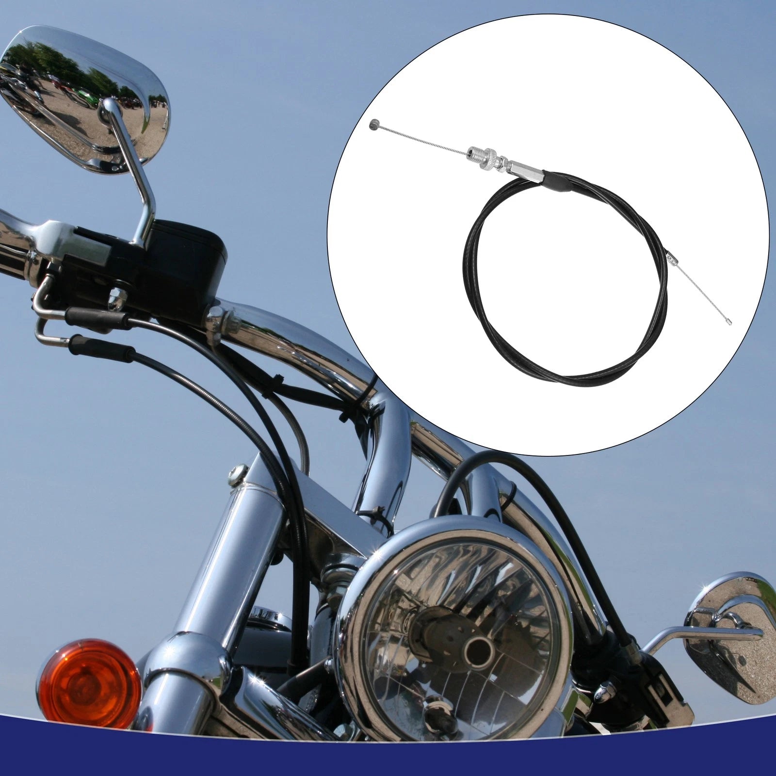 Throttle Cable 120cm Replacement for 50cc to 250cc ATV Quad Bike (Universal)