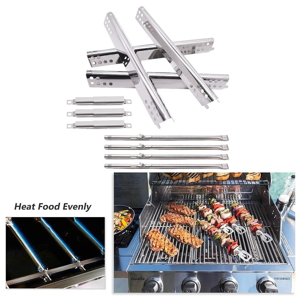 Set of 2 Fire Baffles for Home Barbecue (Enhanced Safety, Even Heat)