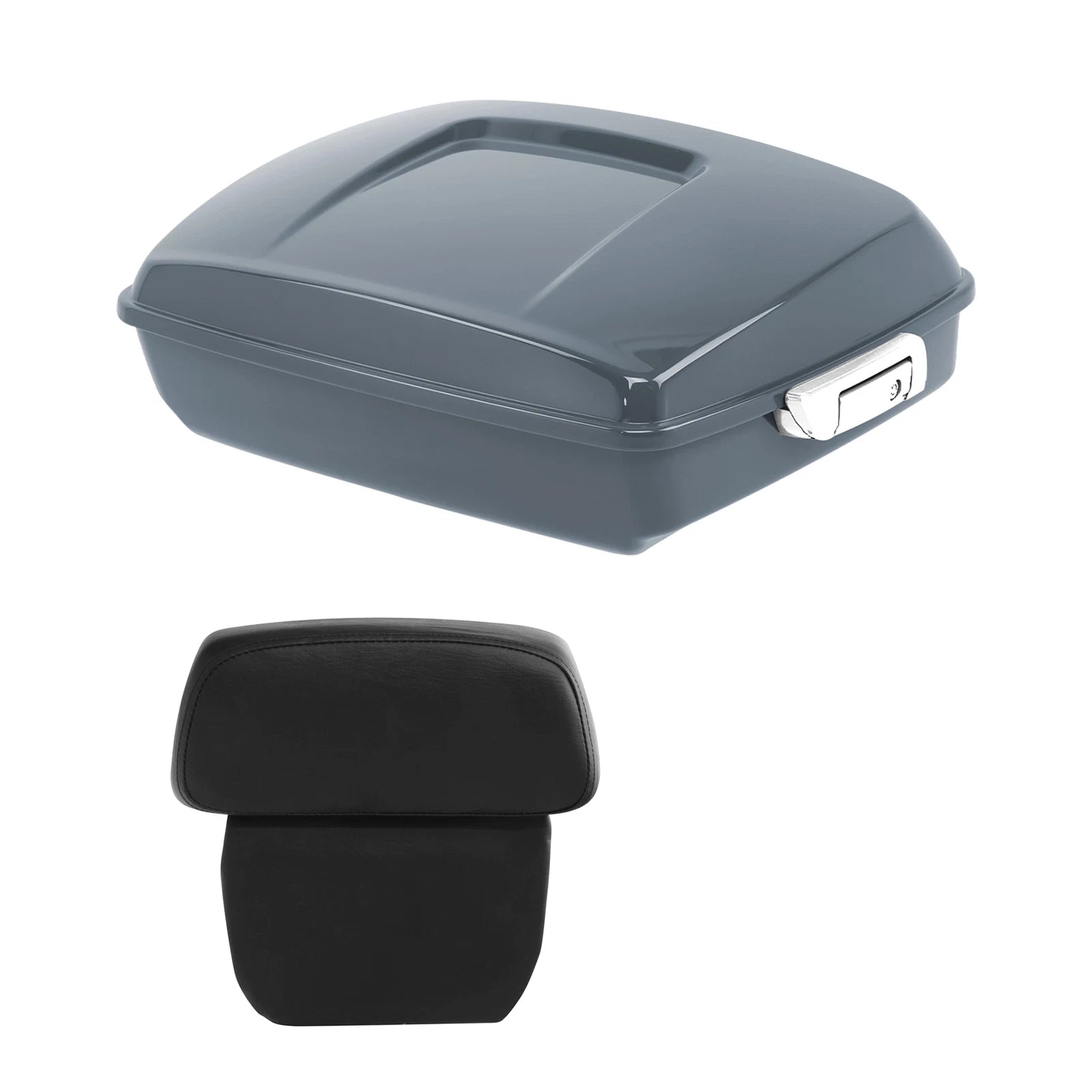 Chopped Trunk Backrest for Harley Touring (2014–2024) Gunship Gray