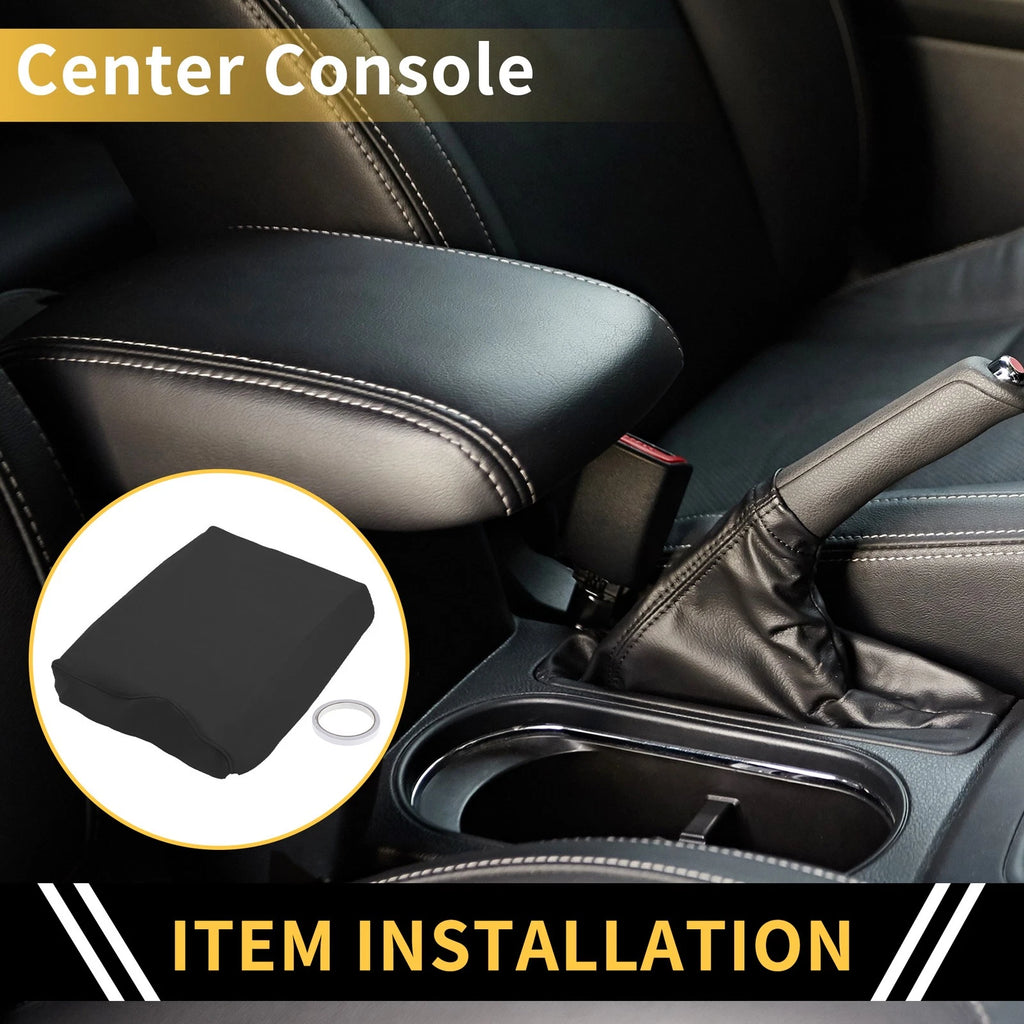 Center Console Lid Armrest Cover for Ford F-150 Microfiber Leather (2009–2021)