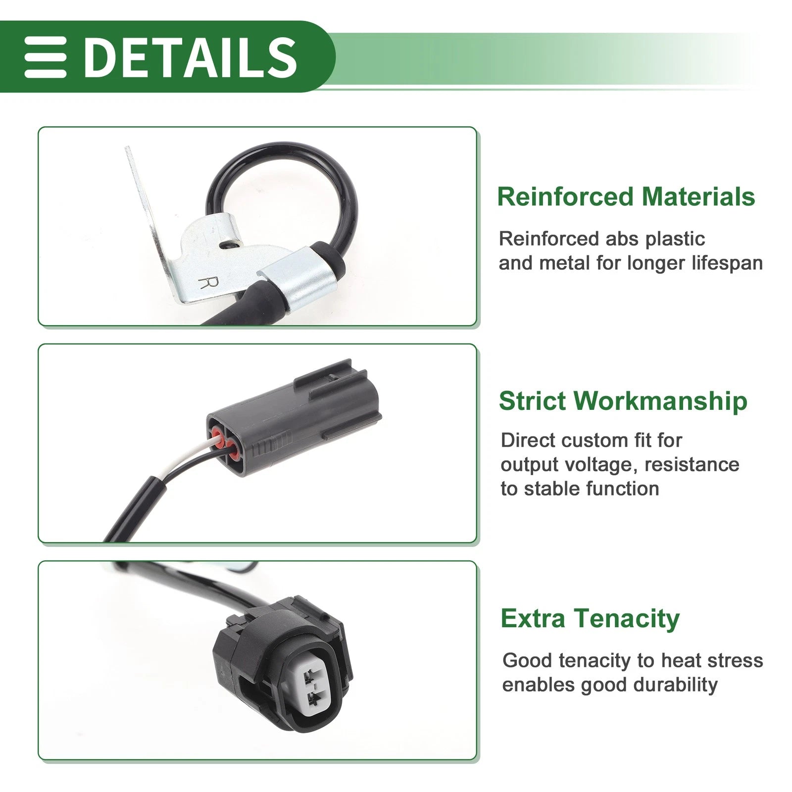 ABS Wheel Speed Sensor No.F1514370X for Mazda RX-8 (2003–2012) Front Right