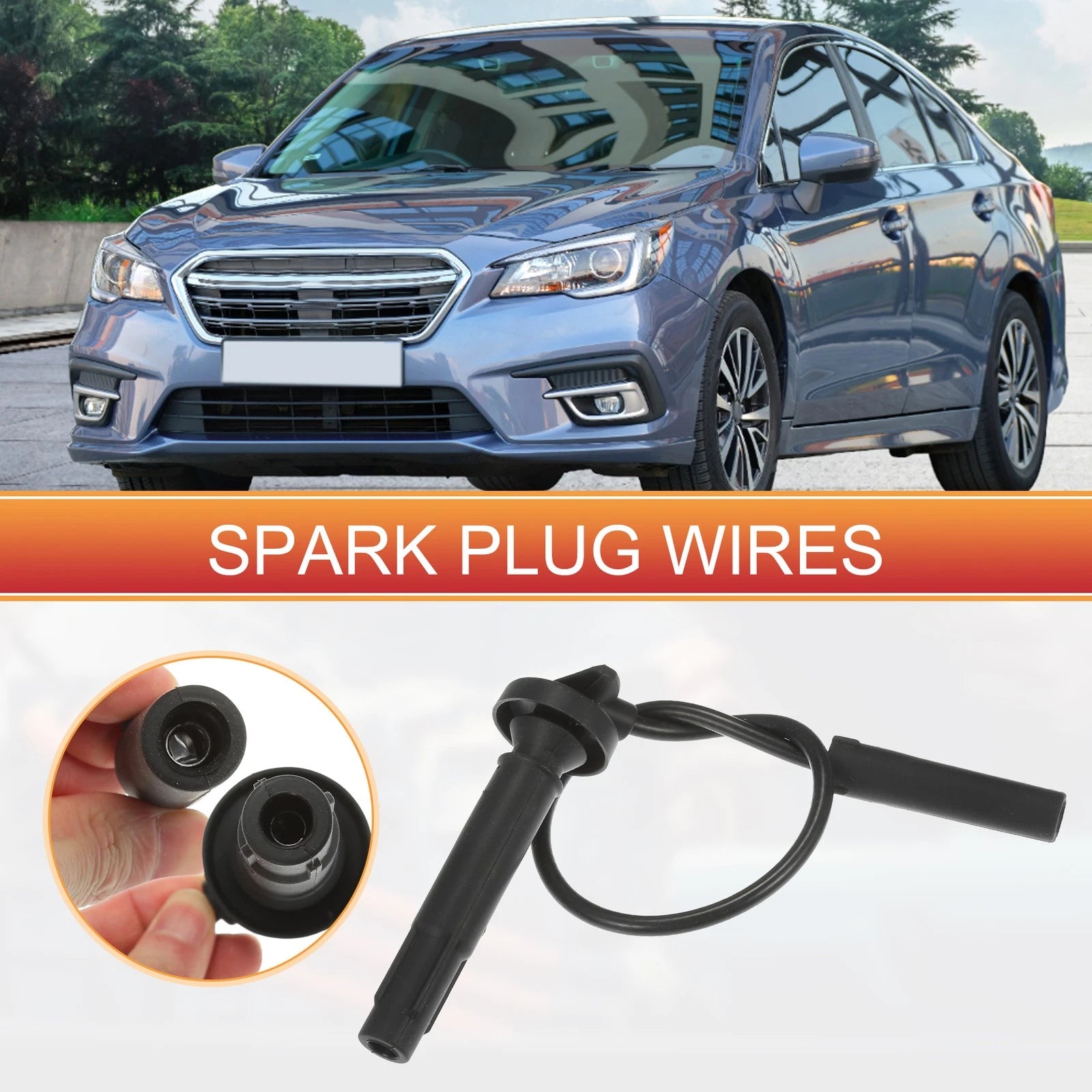 4 Pcs Spark Plug Wire Ignition Coil Cable Replacement for Subaru Outback (2005–2014)