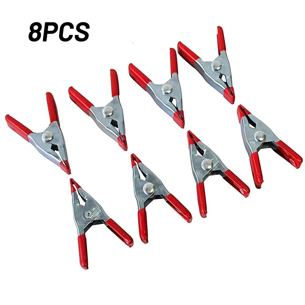 8 PCS 50mm Metal Spring Clamp Set Clips for Crafts