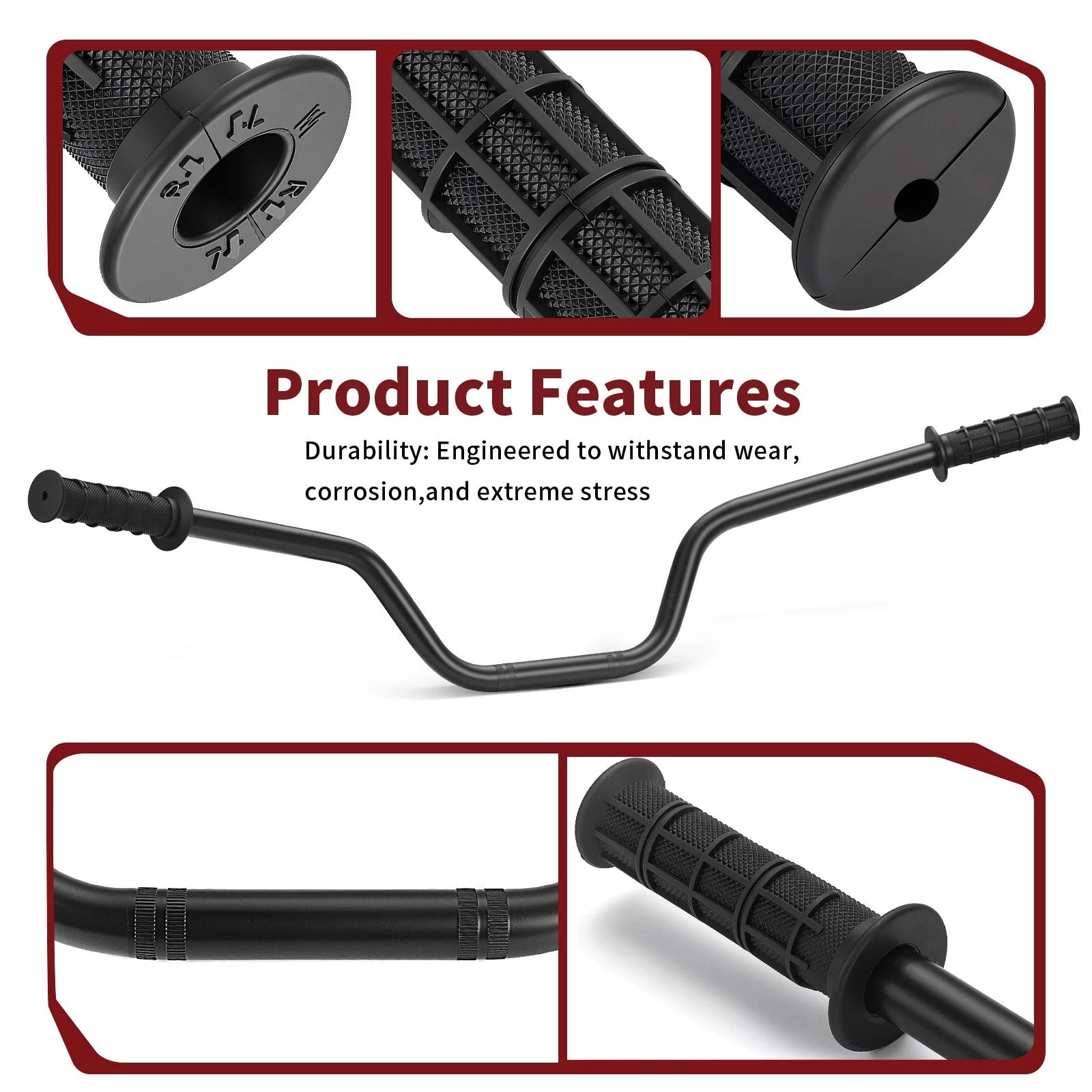 Handlebar with Grips for Yamaha Raptor 700 700R SE YFM (2013–2024) 1PE-F6111-00-00