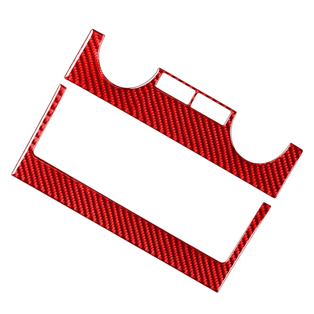 Set of 2 Conditioner Switch Panel Cover Trim for Toyota Tundra (2014–2021) RED