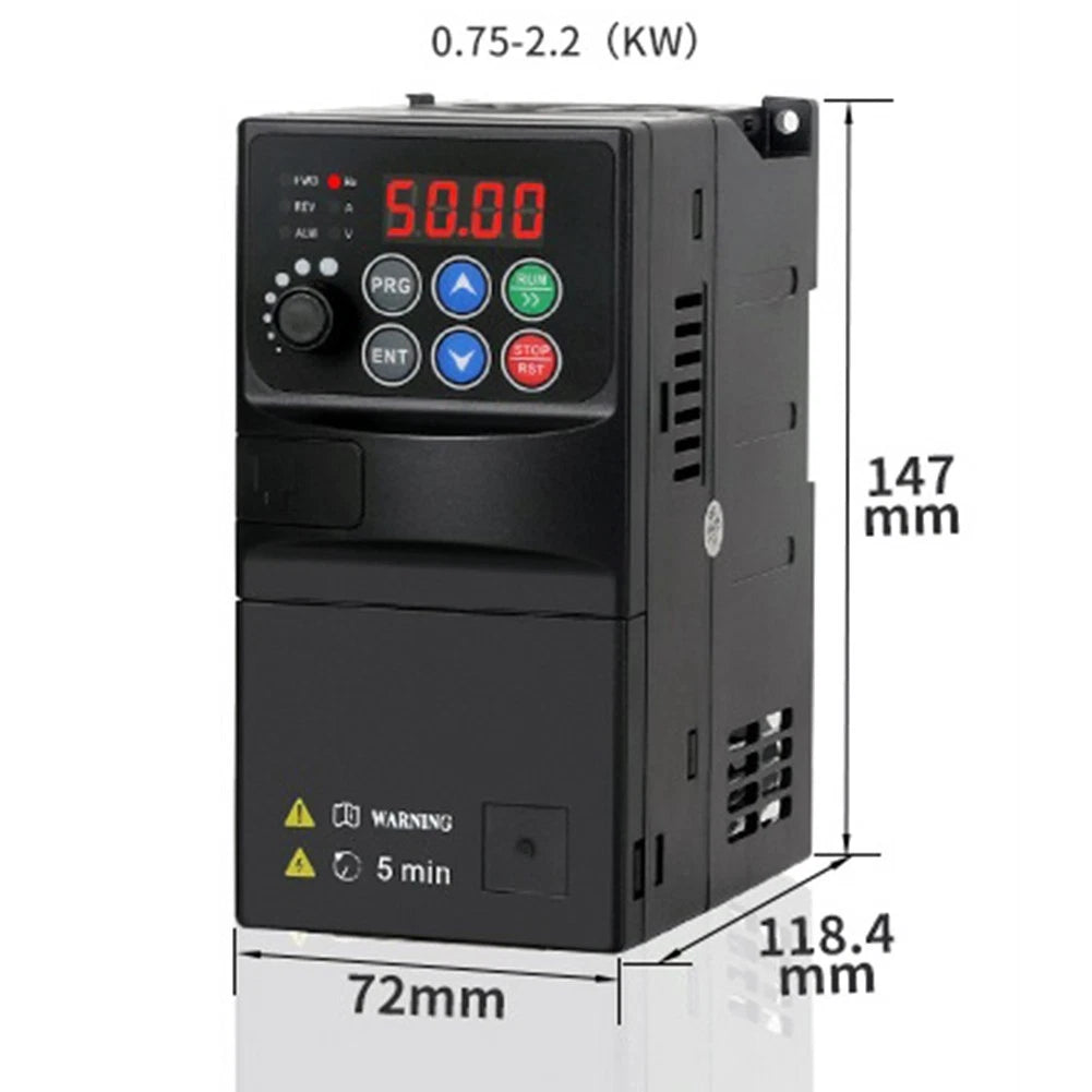 2.2KW VFD Speed Controller for 380V Three Phase Motor (220V Input)