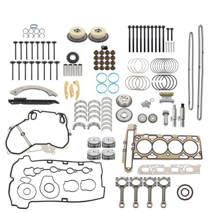 Engine Overhaul Rebuild Kit with Rods & Timing Chain VVT for Buick Verano (2012–2017)