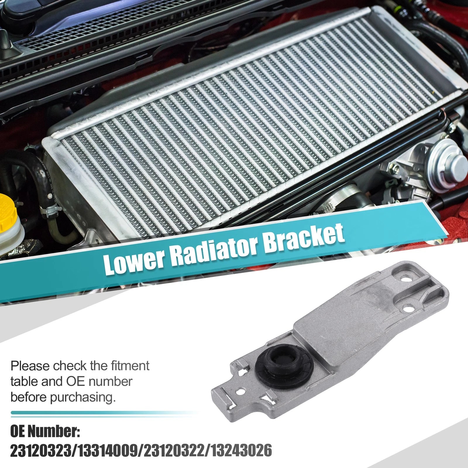 2set Lower Radiator Bracket with Bushing for Buick (2005–2015)