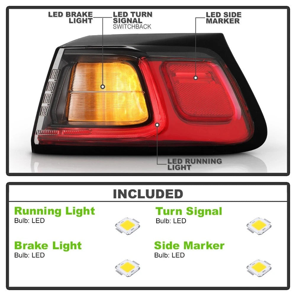 For 2019-23 Jeep Cherokee Outer Tail Light Brake Lamp Right Side 68275958AF