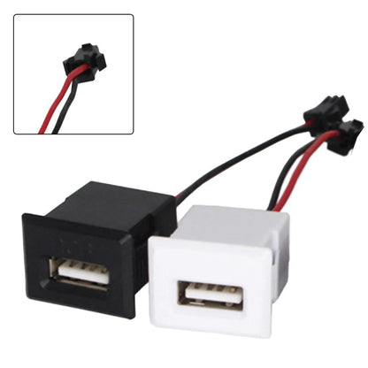 Compact USB Female Power Connector with 10cm Cable Length