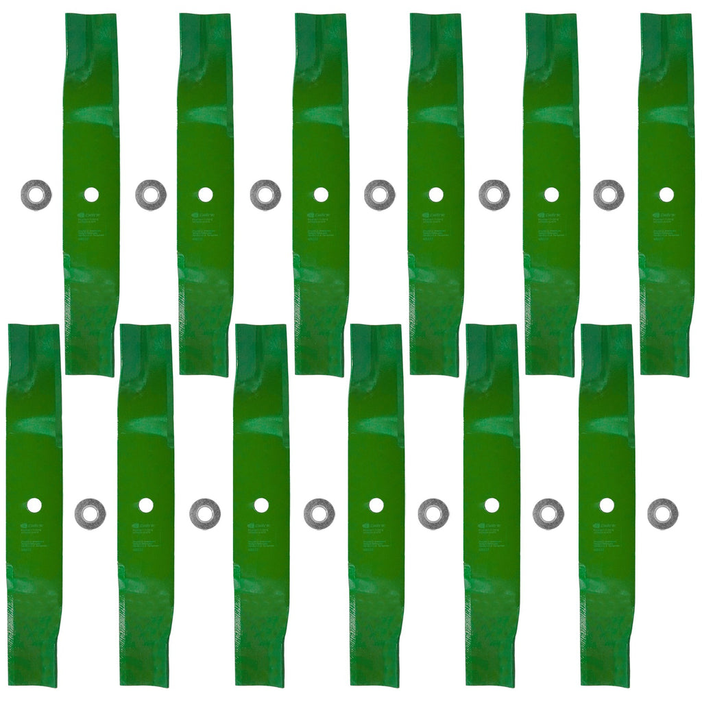 Mower Deck Blade Replacement with Nuts for Cub Cadet LZ54 M54 (2005–2015)