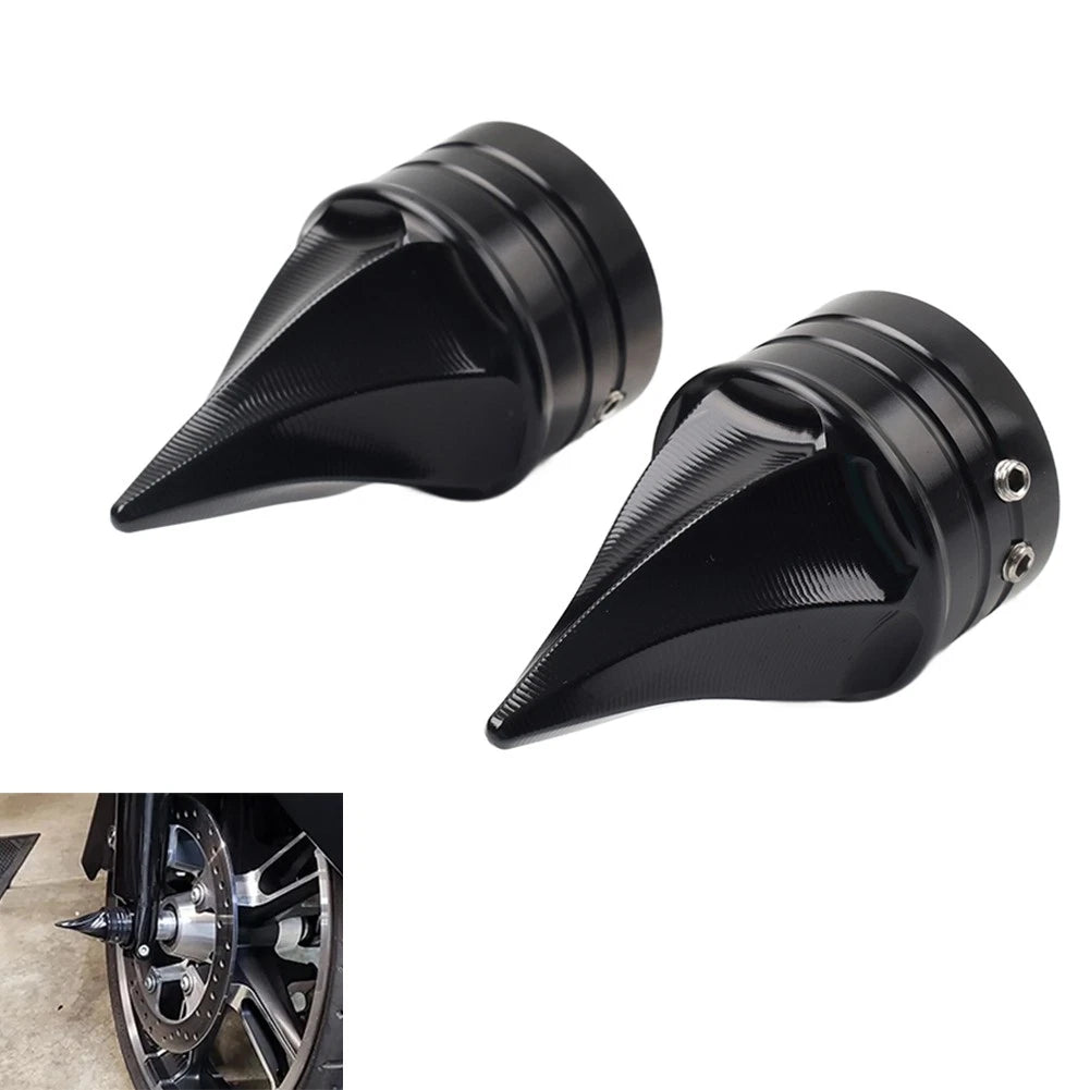 Set of 4 Front Axle Cap Nut Covers for Harley Touring (2000–2007)