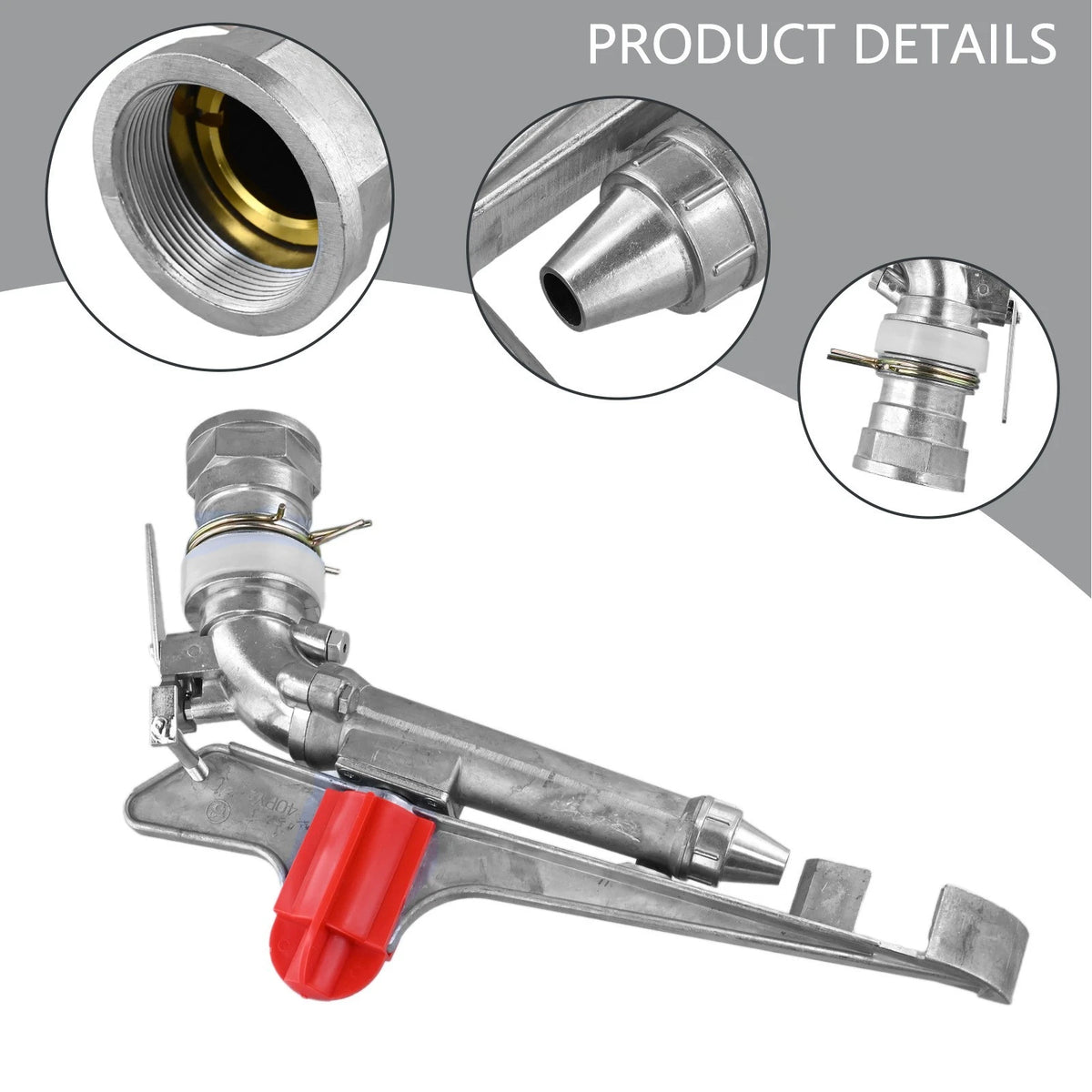2 Inch Thread Wide Coverage Aluminum Alloy Sprinkler for Garden Farming
