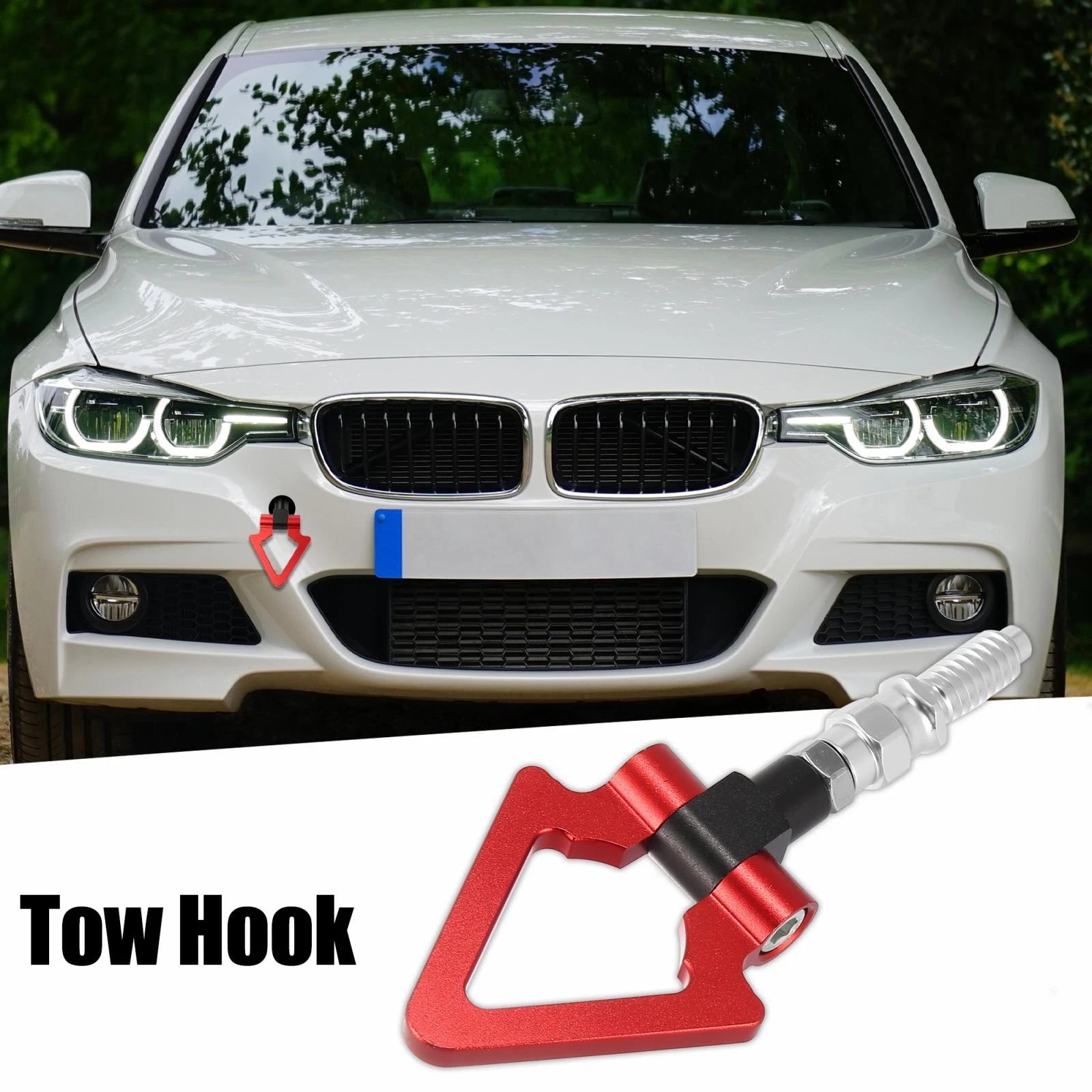 Tow Hook Triangle Ring Screw On for BMW 3 5 7 Z3 Z4 (1996–2006)