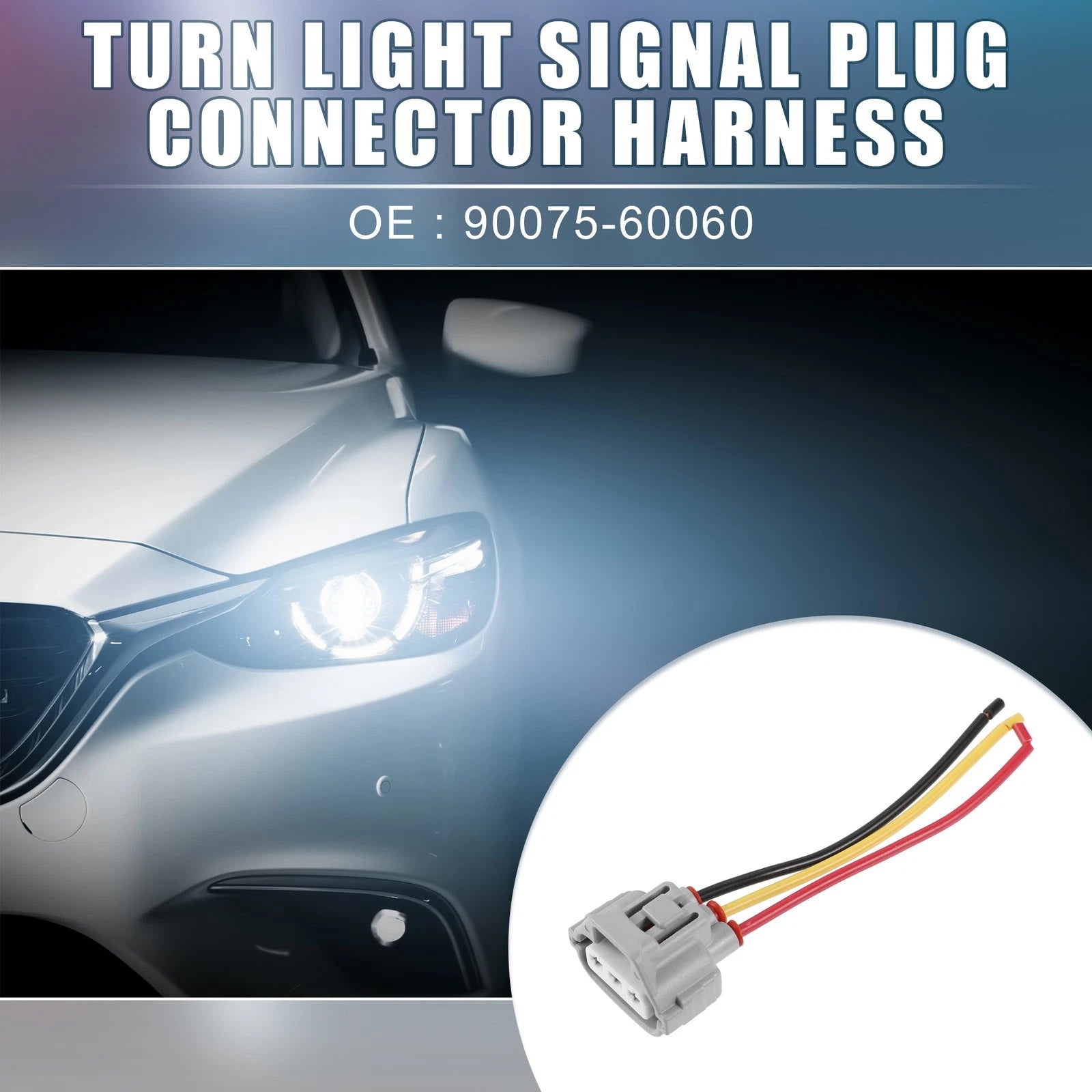 Turn Signal Plug Connector Harness Replacement for Toyota (Set of 2) (2009–2013)