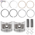 2X Crankshaft Engine Piston for Yamaha XV750 (1981–1990) 4X7-11637-00-00, 4X7-11635-00-00