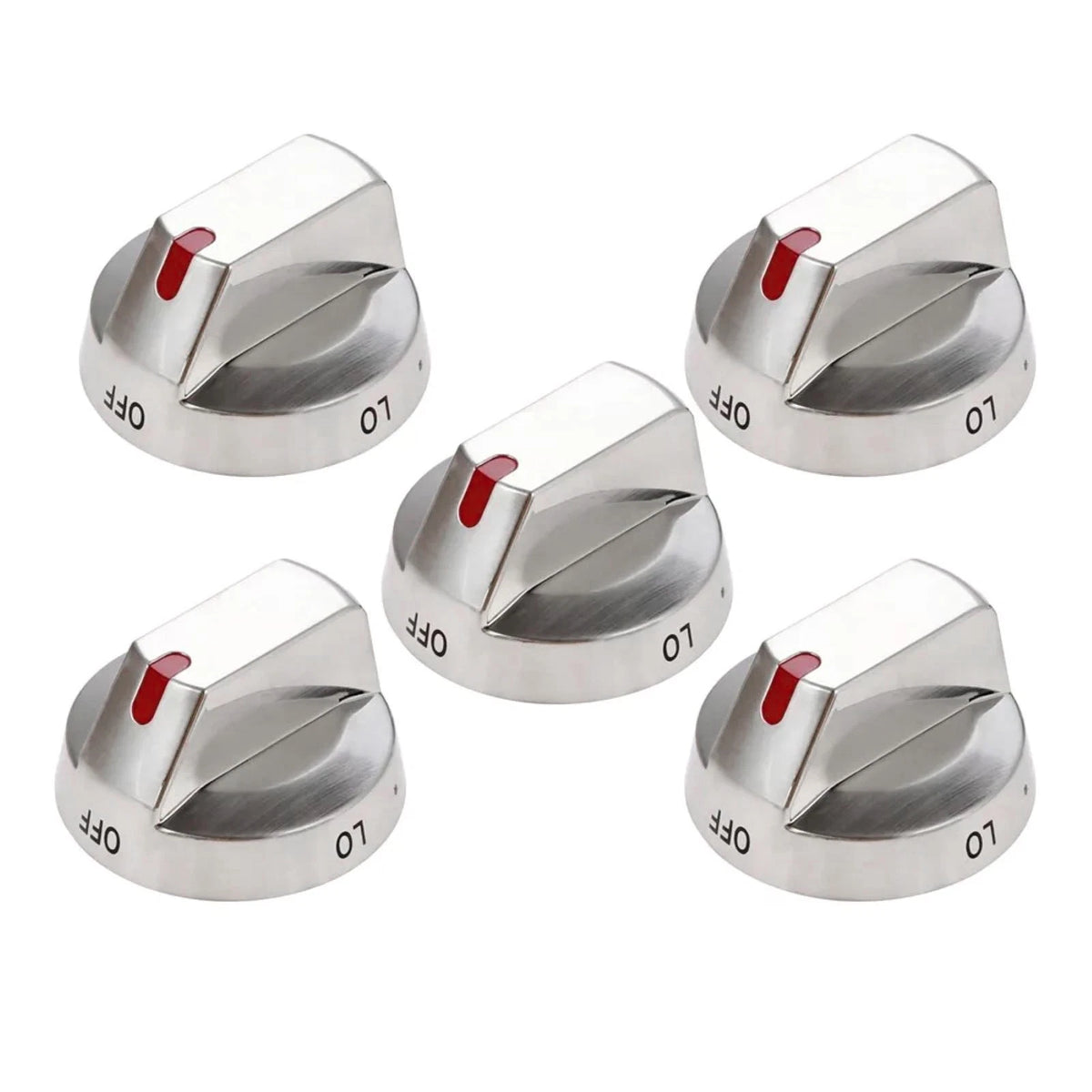 Set of 5 Burner Dial Knobs for Samsung Gas Stove