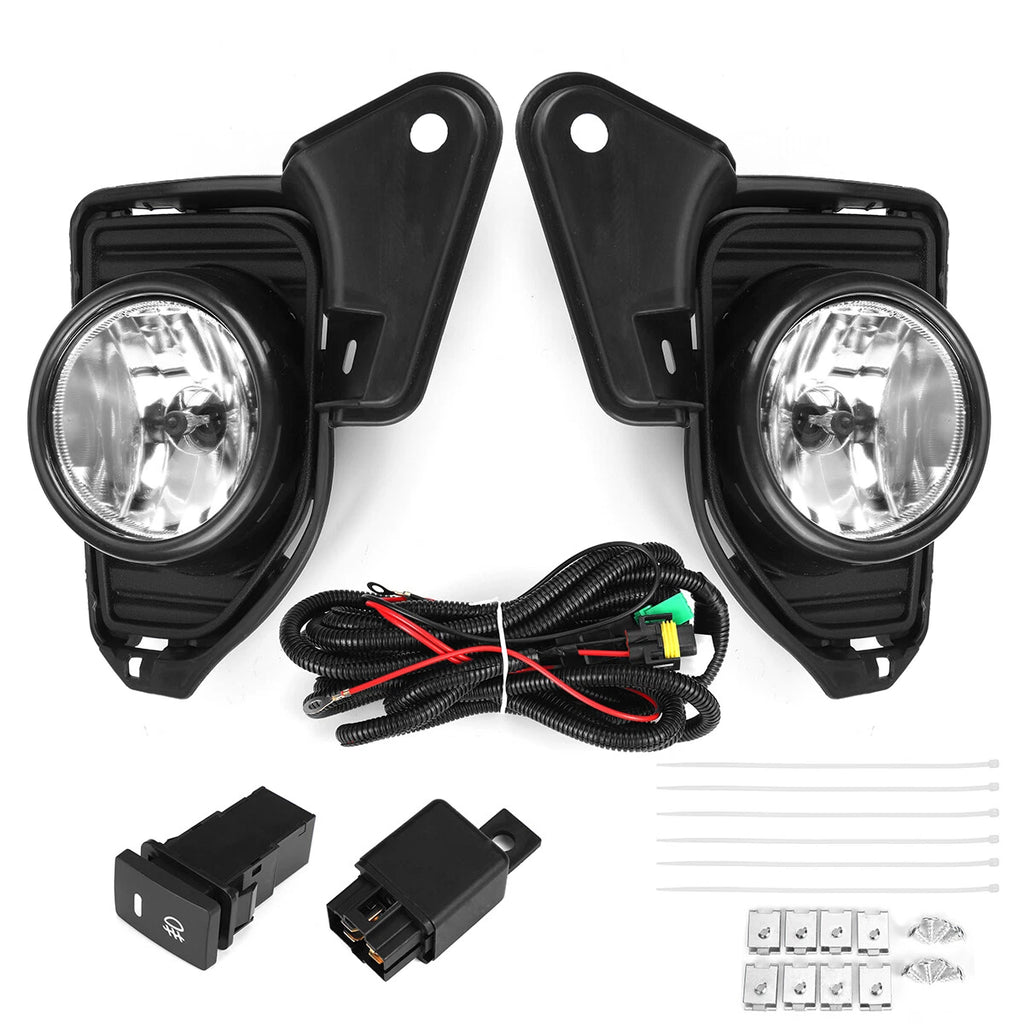 Set of 2 LED DRL Bumper Fog Light Lamp Kit for Toyota Hiace (2014–2018)