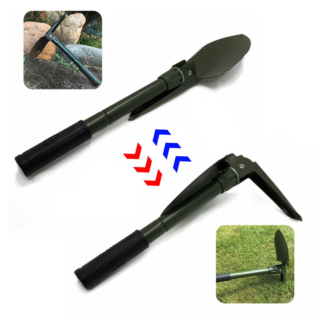 Folding Shovel for Military Use (Emergency, Green)