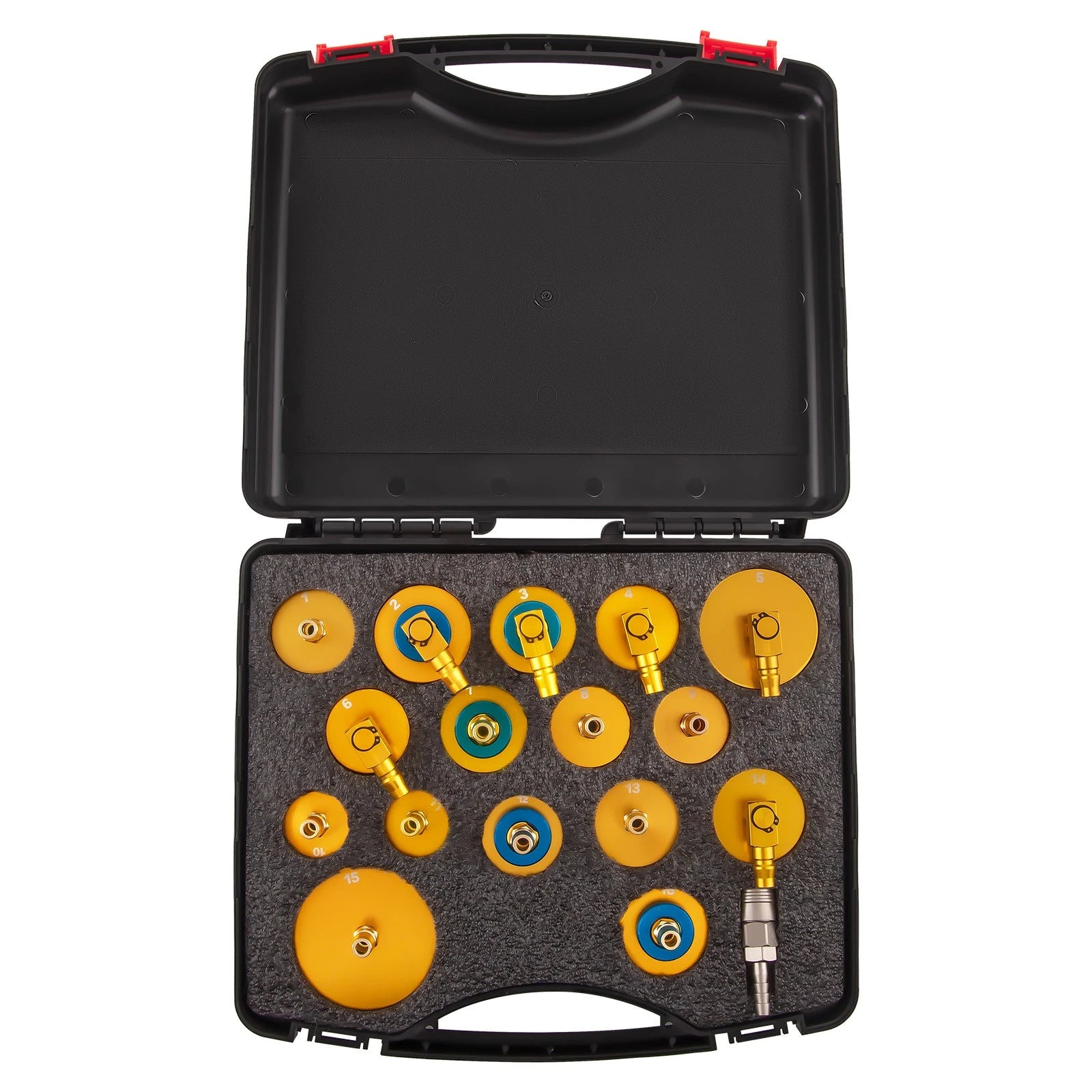 16-Pack Brake Bleeding Adapter Set for Master Cylinder