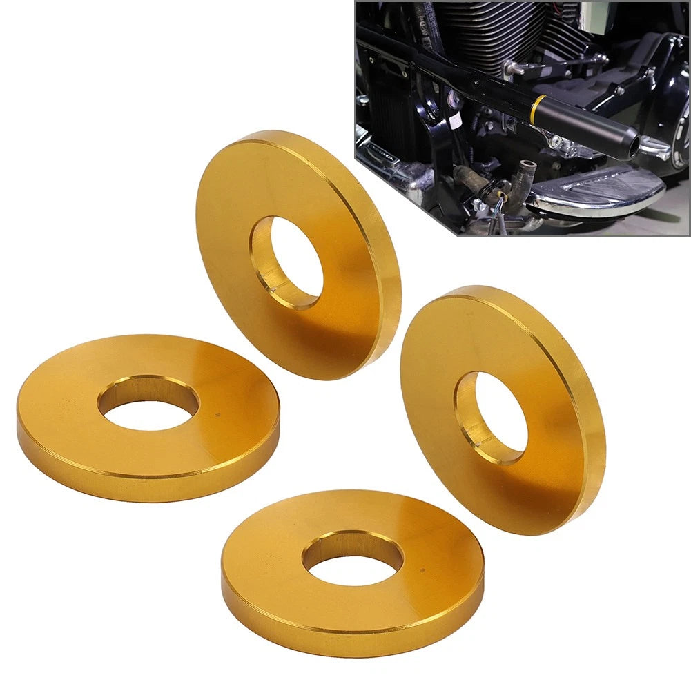 4X Engine Saddlebag Crash Bar Decorative Spacer for Harley Road Glide (2015–2023) Gold