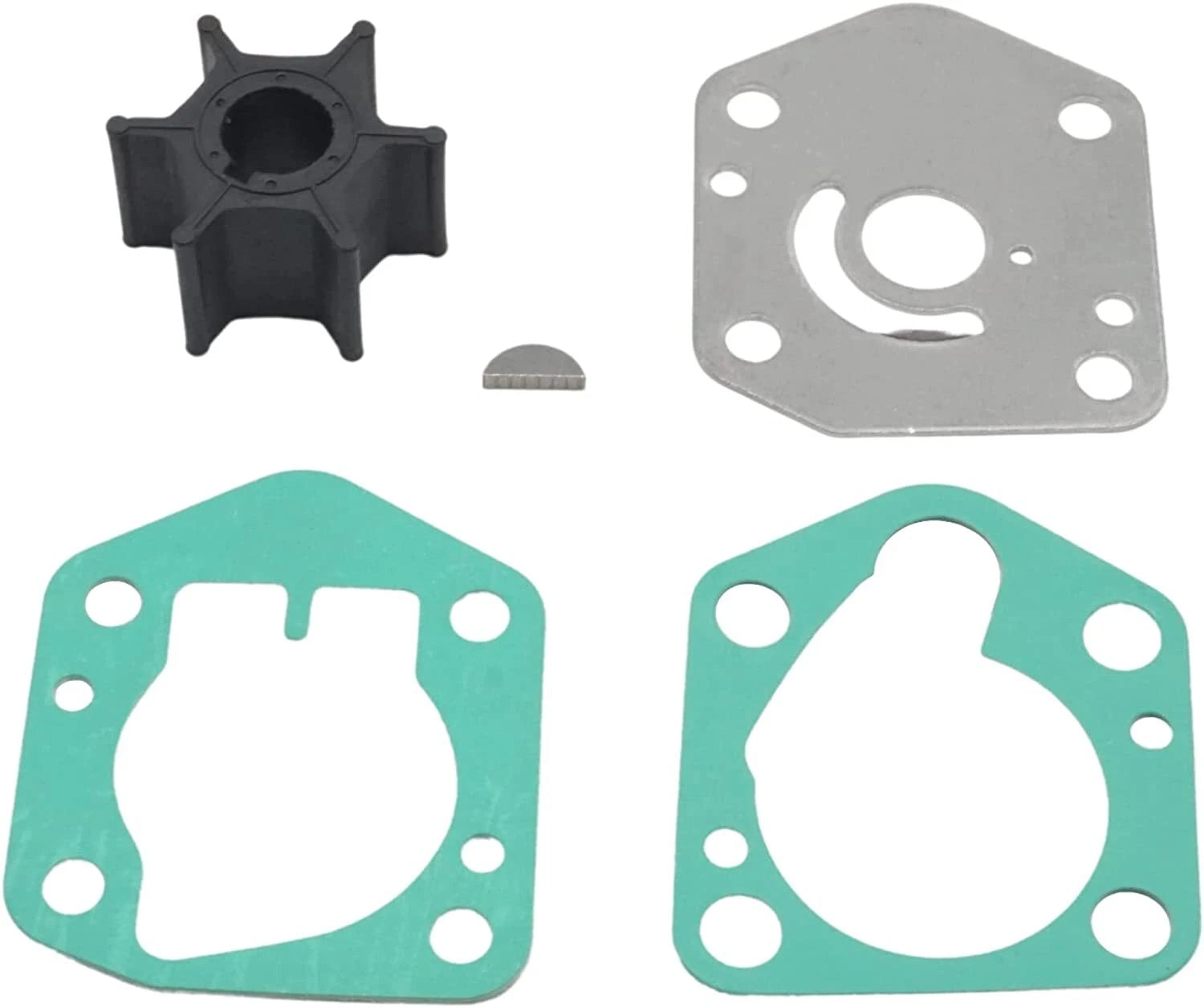 Water Pump Impeller Kit for Suzuki Outboard DF 8 9.9 15 20 (17400-99J01/99J00)