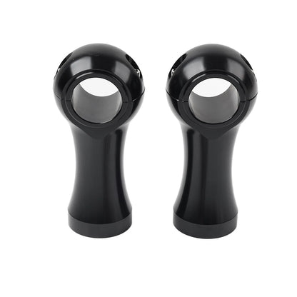 1-1/4'' Handlebar Riser Clamp Mount Kit 4inch BLK For Harley Dyna Softail BLK