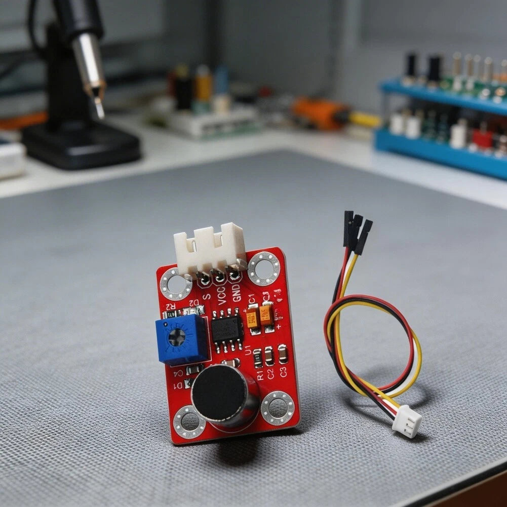 Audio Sensor for Arduino-Compatible (Pin Header, Terminal Block I/O)