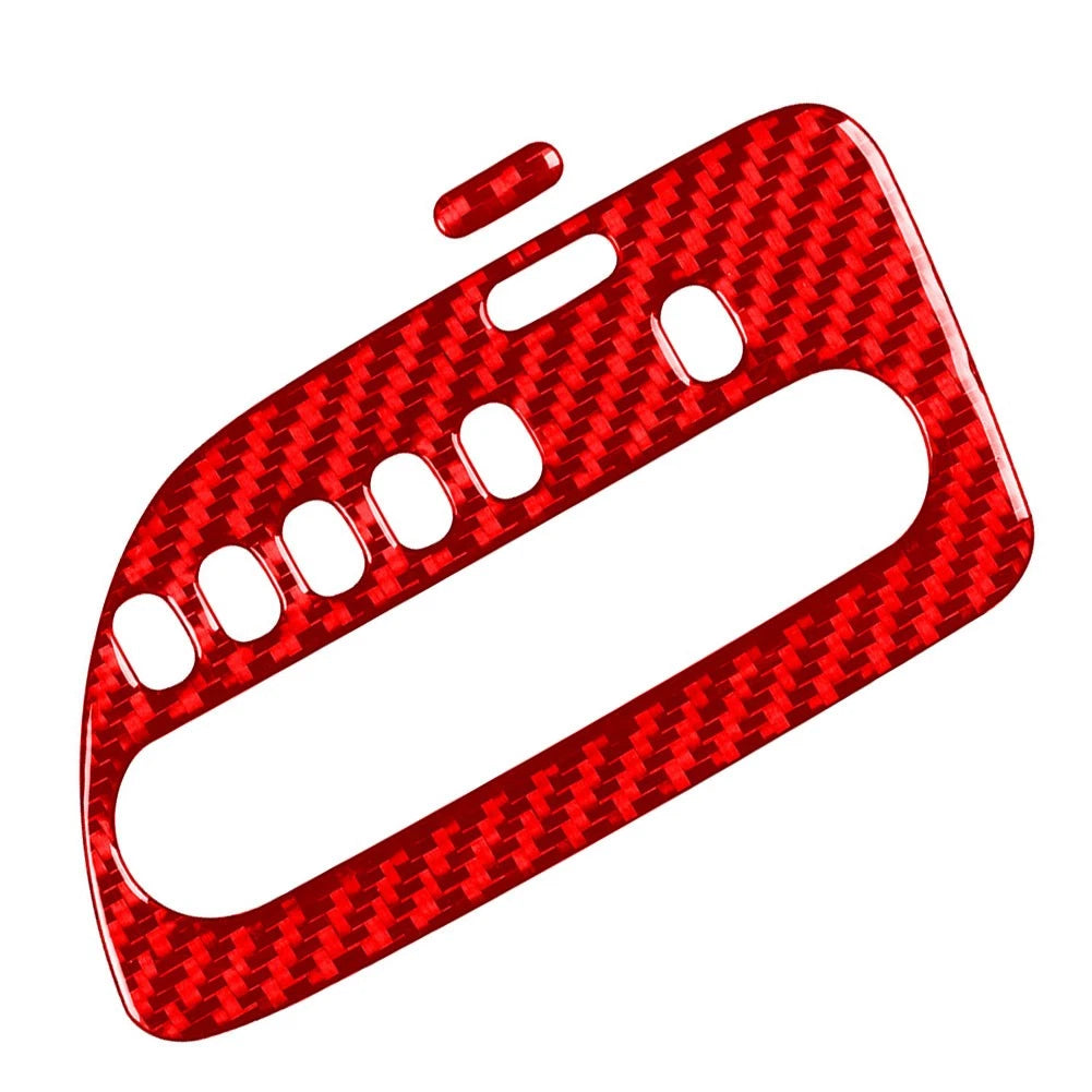 Carbon Fiber Red Interior Control Panel Trim for Honda Odyssey (2005–2010)