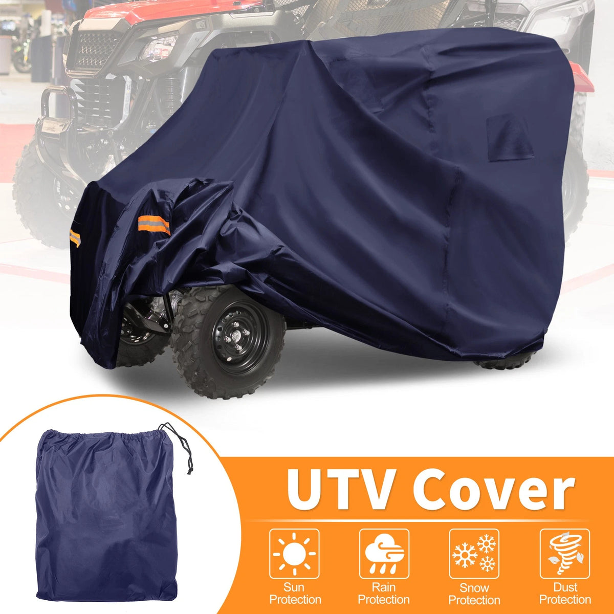 Waterproof UTV Cover for Honda Pioneer 500 520 Side by Side Navy Blue (2021–2024)