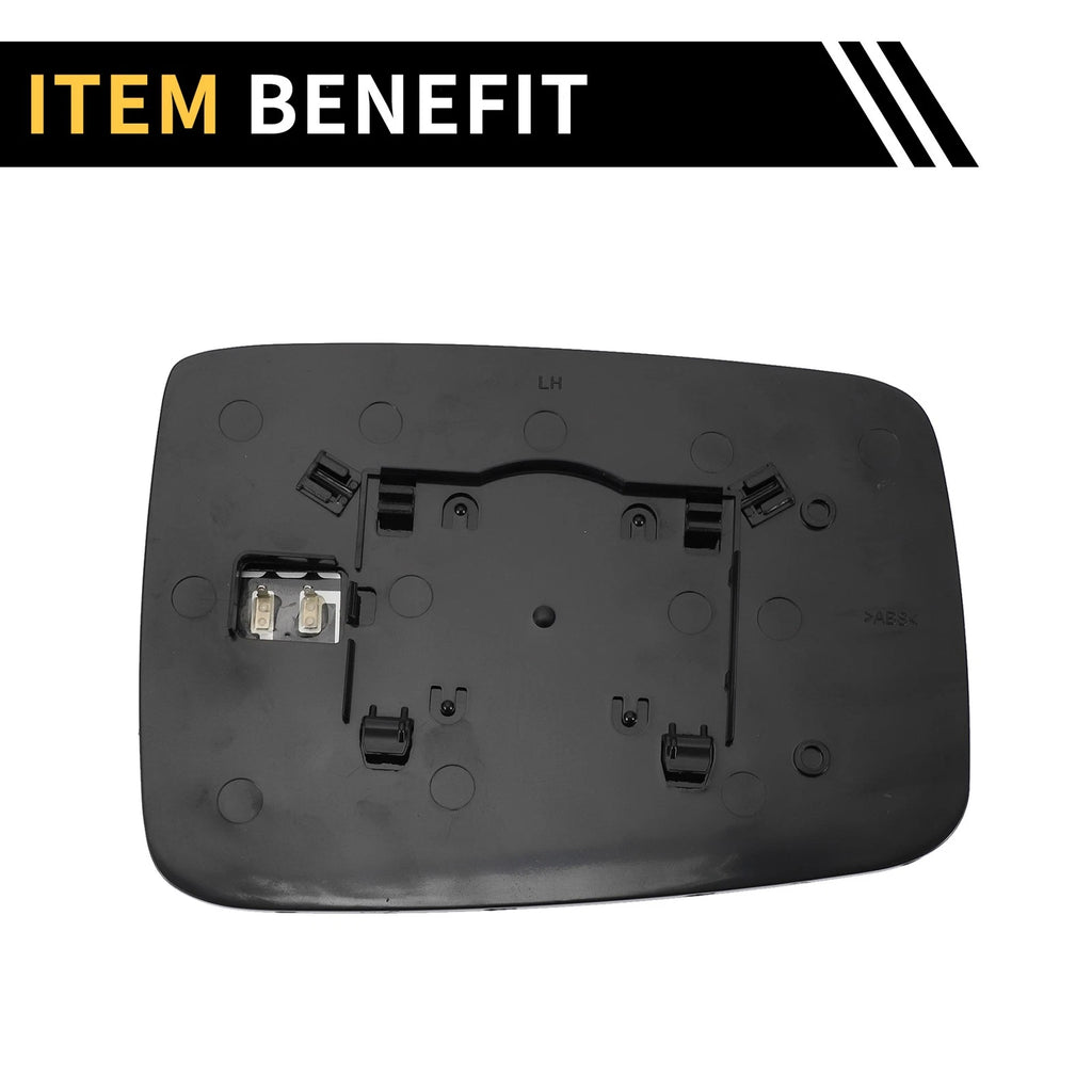 Heated Left Mirror Glass for Dodge Ram 1500 2500 (No. 68079363AA)