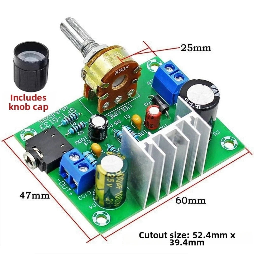 TDA2030A Audio Board for Sound System (15W, DC 12 Volt)