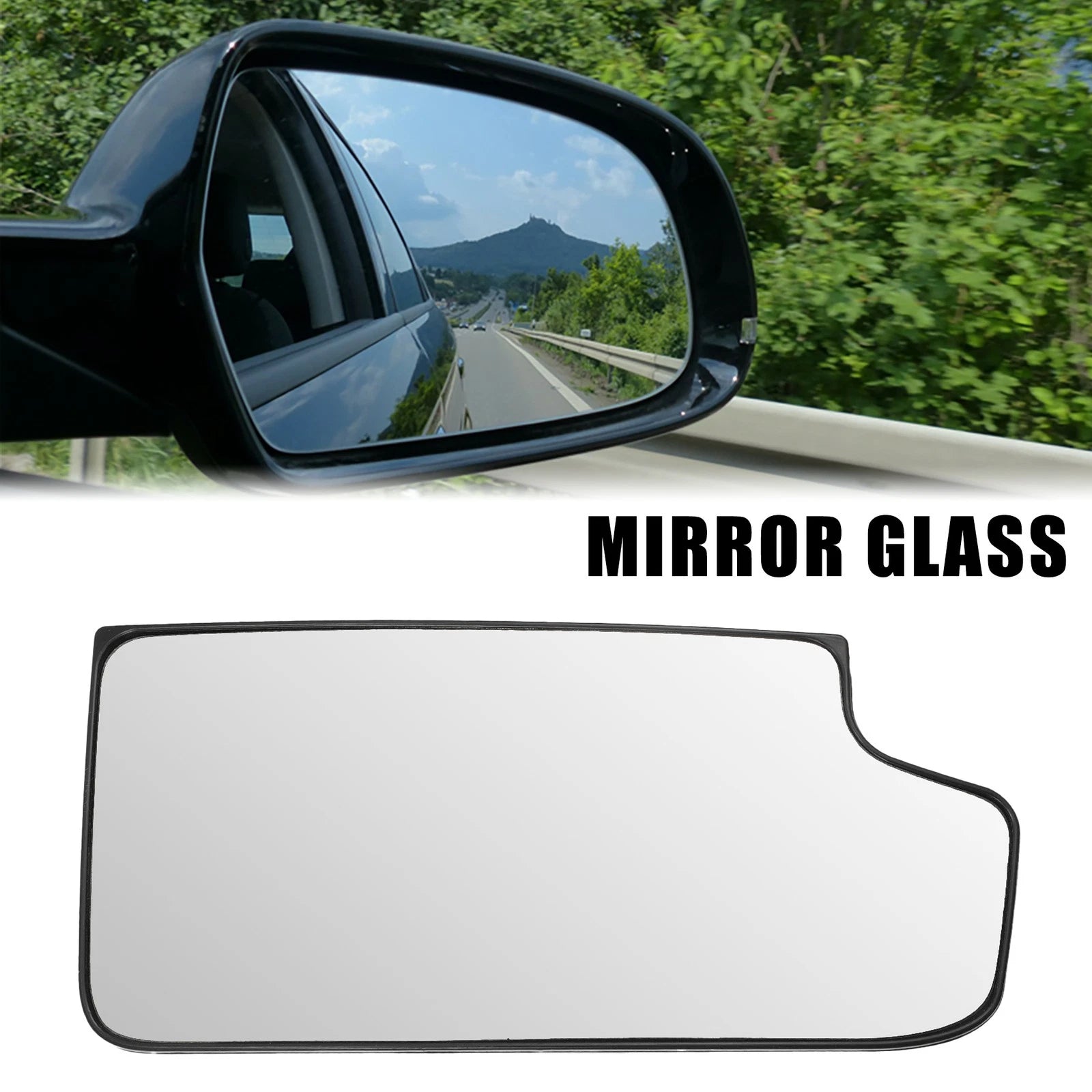 Right Side Rearview Mirror Glass Non Heated for Chevrolet Silverado 1500 (2014–2019)