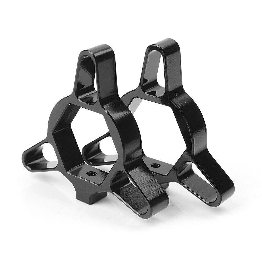 2x 19mm CNC Aluminum Hexagon Anodized Black Fork Preload Adjuster Universal New