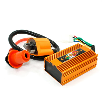 CDI Unit + Coil for 150cc 250cc Pit Pro Quad Dirt Bike ATV Buggy (CDI-6P)