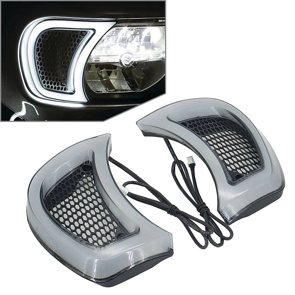 LED Headlight Vent Accent Indicator Light for Harley Road Glide (2015–2023)