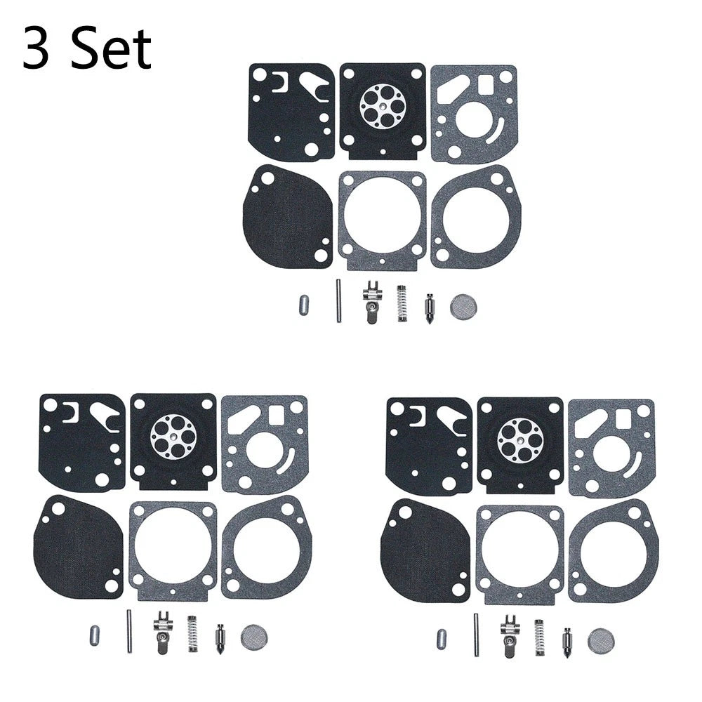 Set of 3 Carburetor Repair Kits for Stihl FS87 FS91 FS100 FS110 (RB-97)