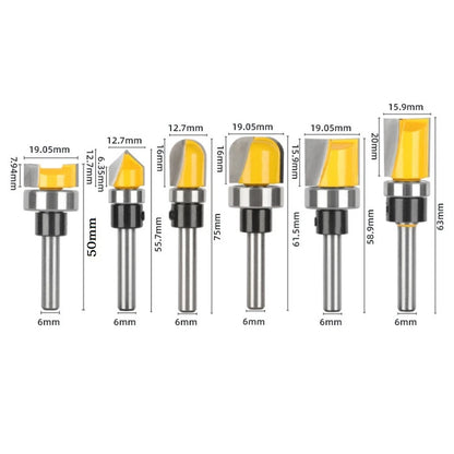 Round Nose Milling Cutter for Wood, Acrylic, PVC (1/4 Shank)
