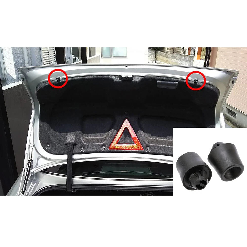 10Pcs Trunk Lid Stop Buffer & Radiator Support Clip for Toyota Lexus (1990–2023)