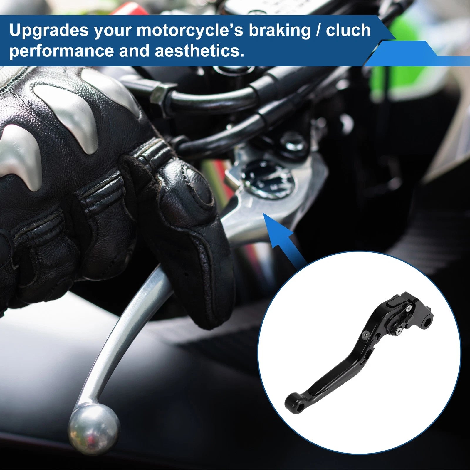 Adjustable Clutch Brake Lever for Honda Rebel 300 (2017–2022) Black