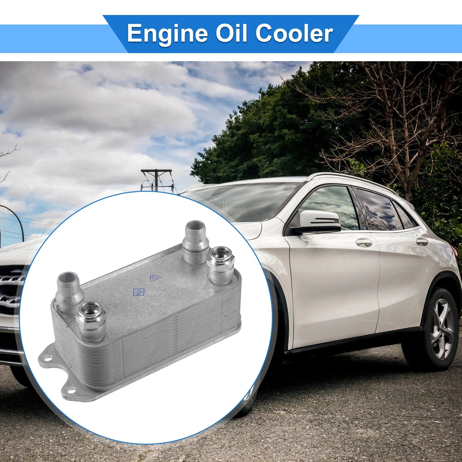 Engine Oil Cooler Replacement for Mercedes-Benz C250 SLK350 (2012–2020)