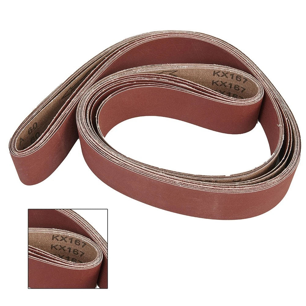 Set of 7 Sanding Belts for 2" x 82" Sander