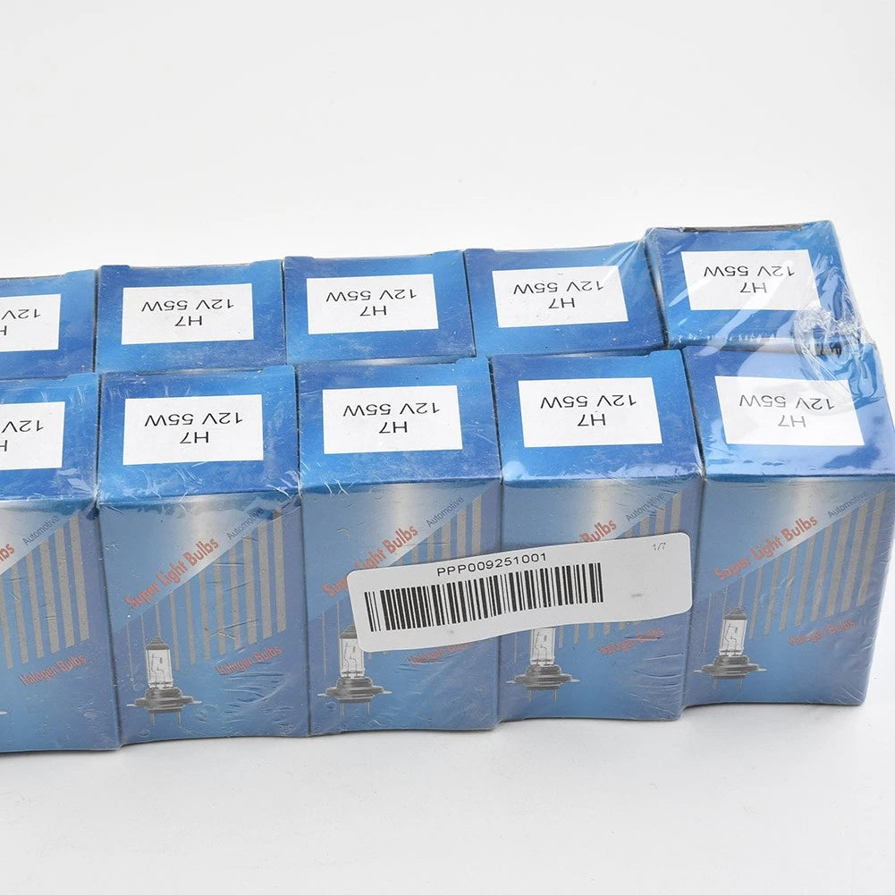 10Pcs H7 Halogen Headlights for Car (12V DC)