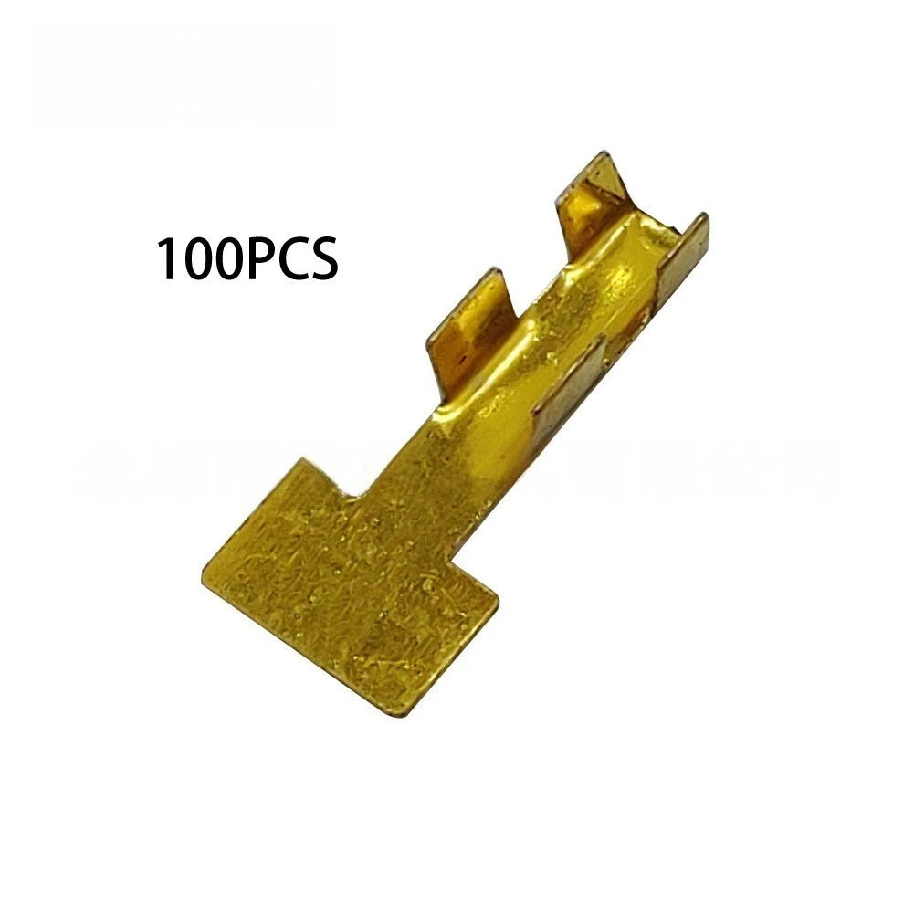100pcs Copper Wire Terminal Connectors for Electric Tools (3mm, 6mm)